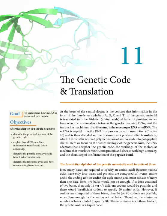 The Genetic Code and Translation - Learn, Share, Collaborate.